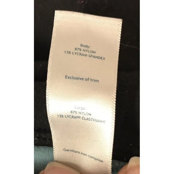 Sz 10 Girls Ivivva by Lululemon Leggings Blue Quilt/Black Reverse 29” Inseam - Picture 11 of 11